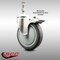 Service Caster 5 Inch 316SS Thermoplastic Rubber Swivel 10mm Stem Caster Total Lock Brake SCC-SS316TSTTL20S514-TPRB-M1015 - alternate 3